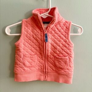 Carter's Pink Quilted Baby Girl Vest, 3 months